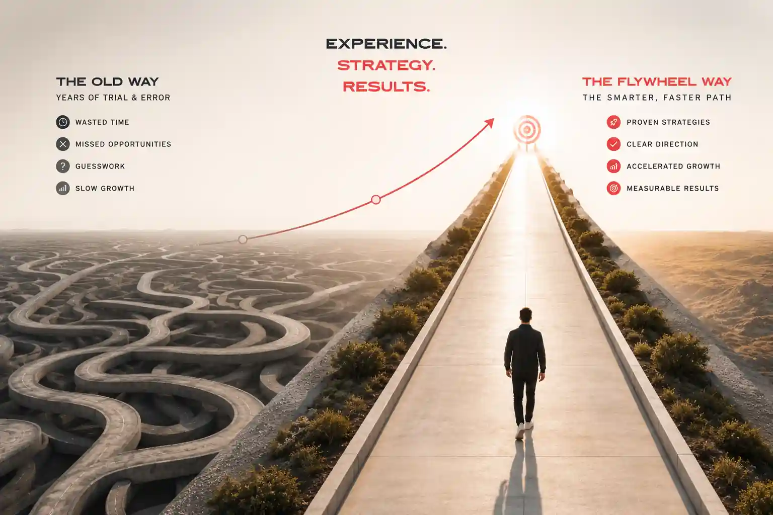 Business growth strategy leveraging Flywheel experience