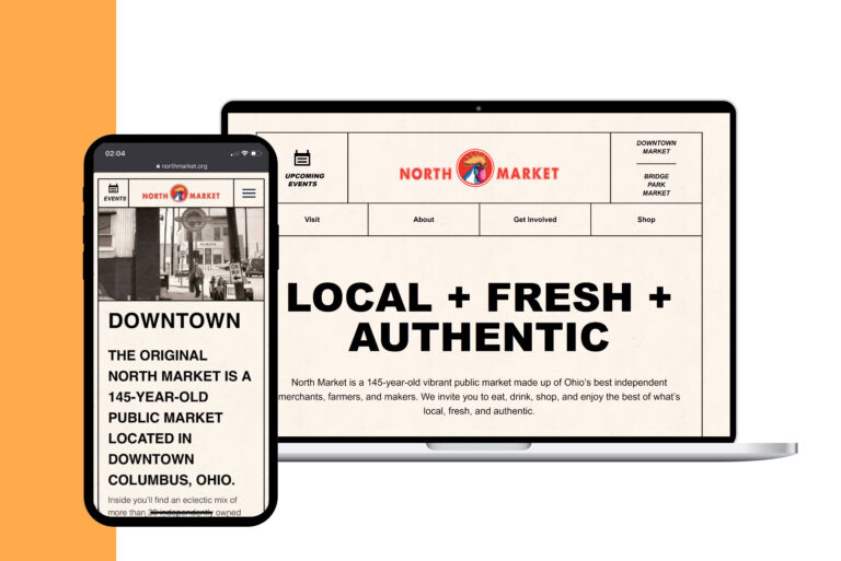 north market website redesign and development