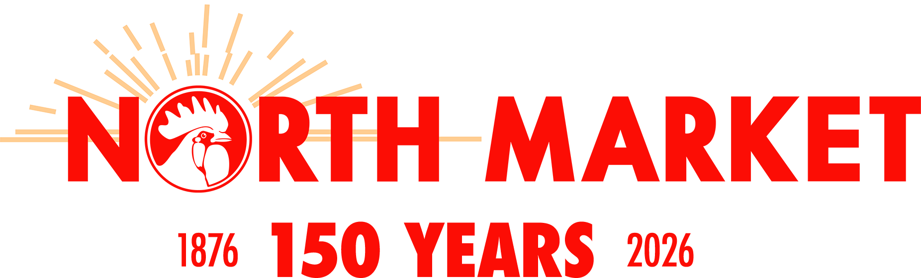 the north market 150 years anniversary logo